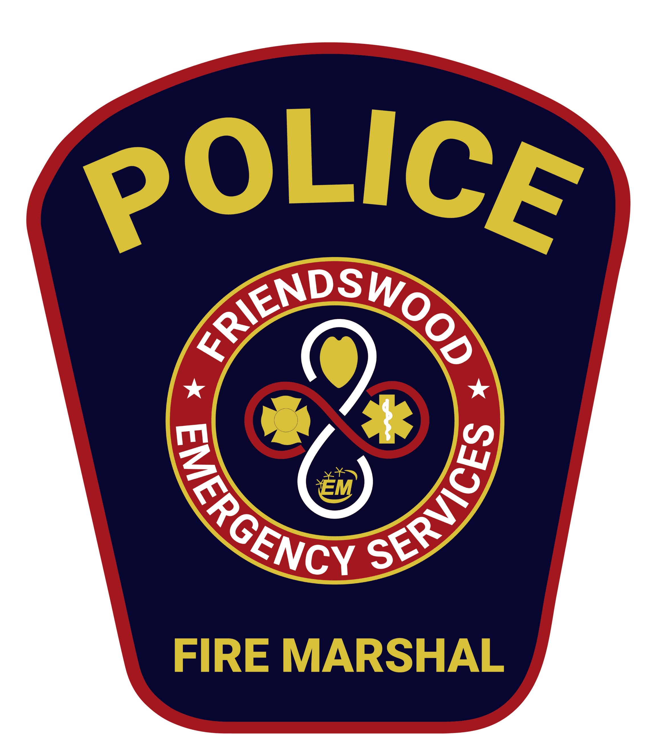 Friendswood Fire Marshal's Police Patch with Emergency Services Seal
