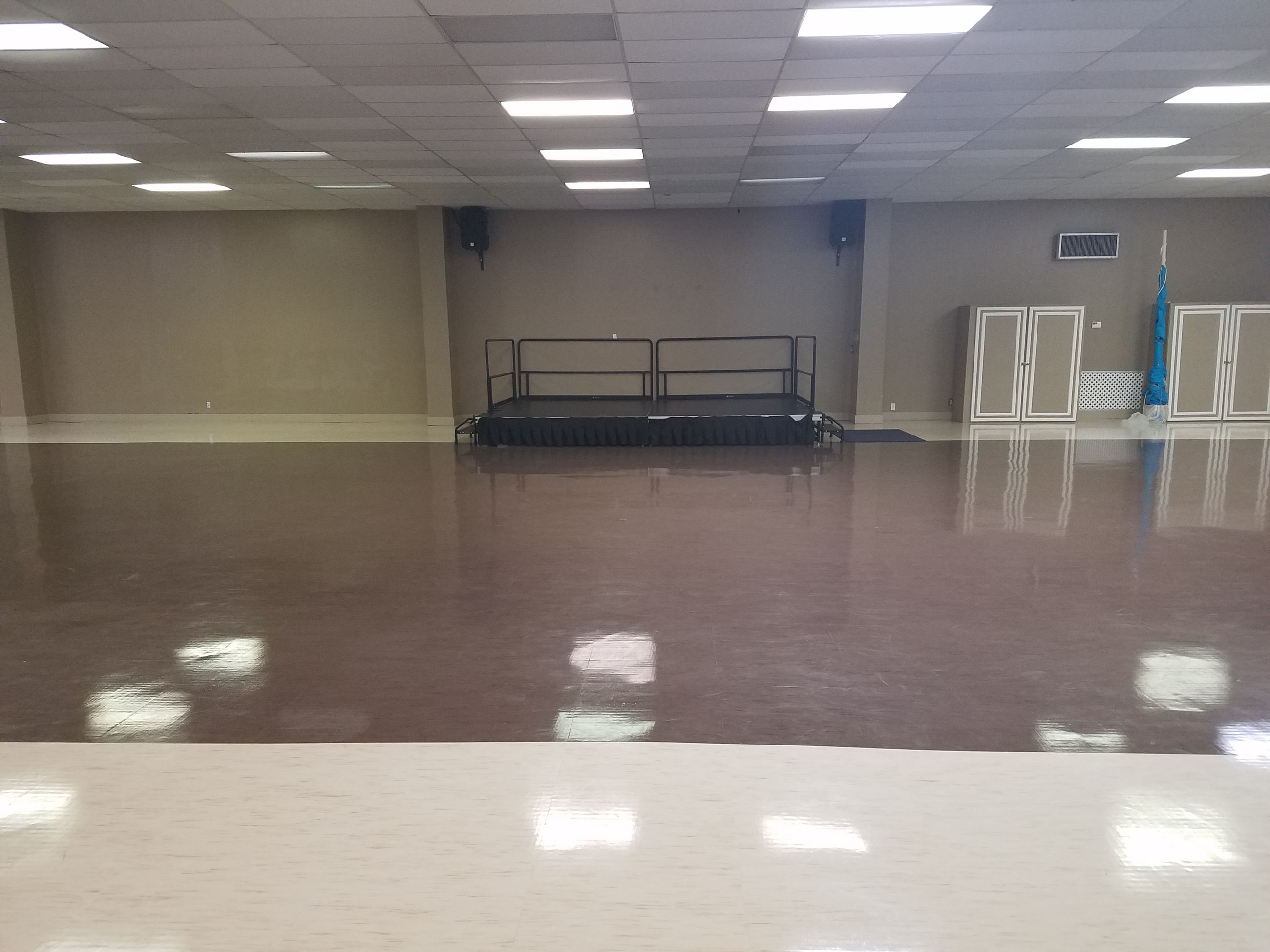 Inside Leavesley Park Hangar