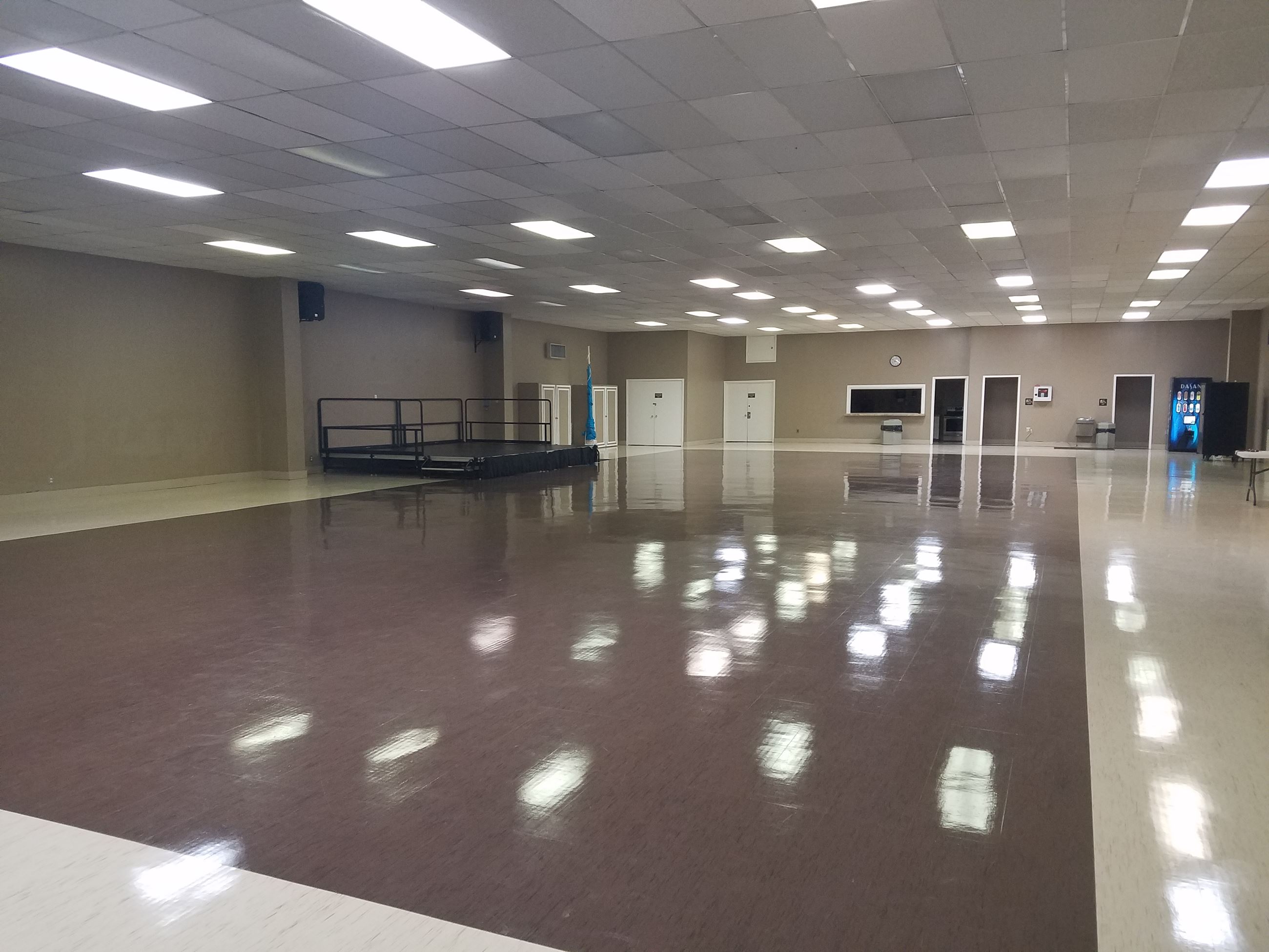 Inside Leavesley Park Hangar