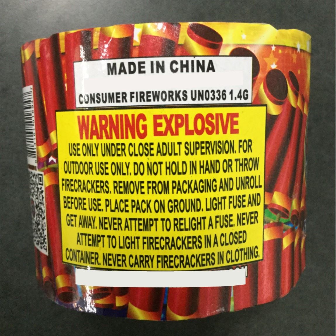 Consumer Fireworks UN0336 1.4G Label